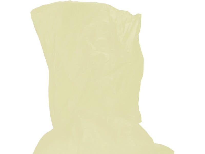relaxdays Regenponcho 20 Stück, Gelb Regenschutz