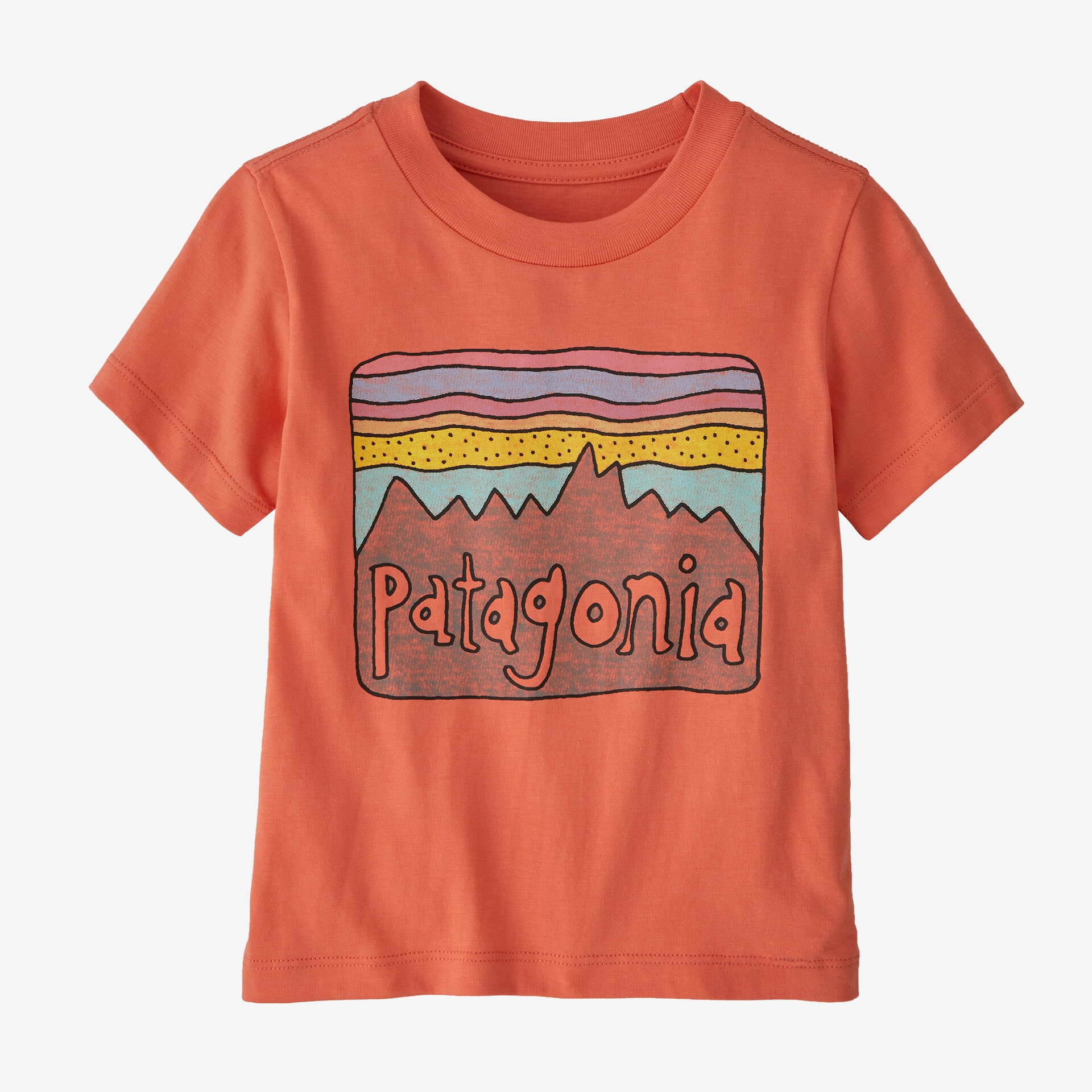 Patagonia Baby Fitz Roy Skies T-Shirt<br>Myk og deilig T-skjorte