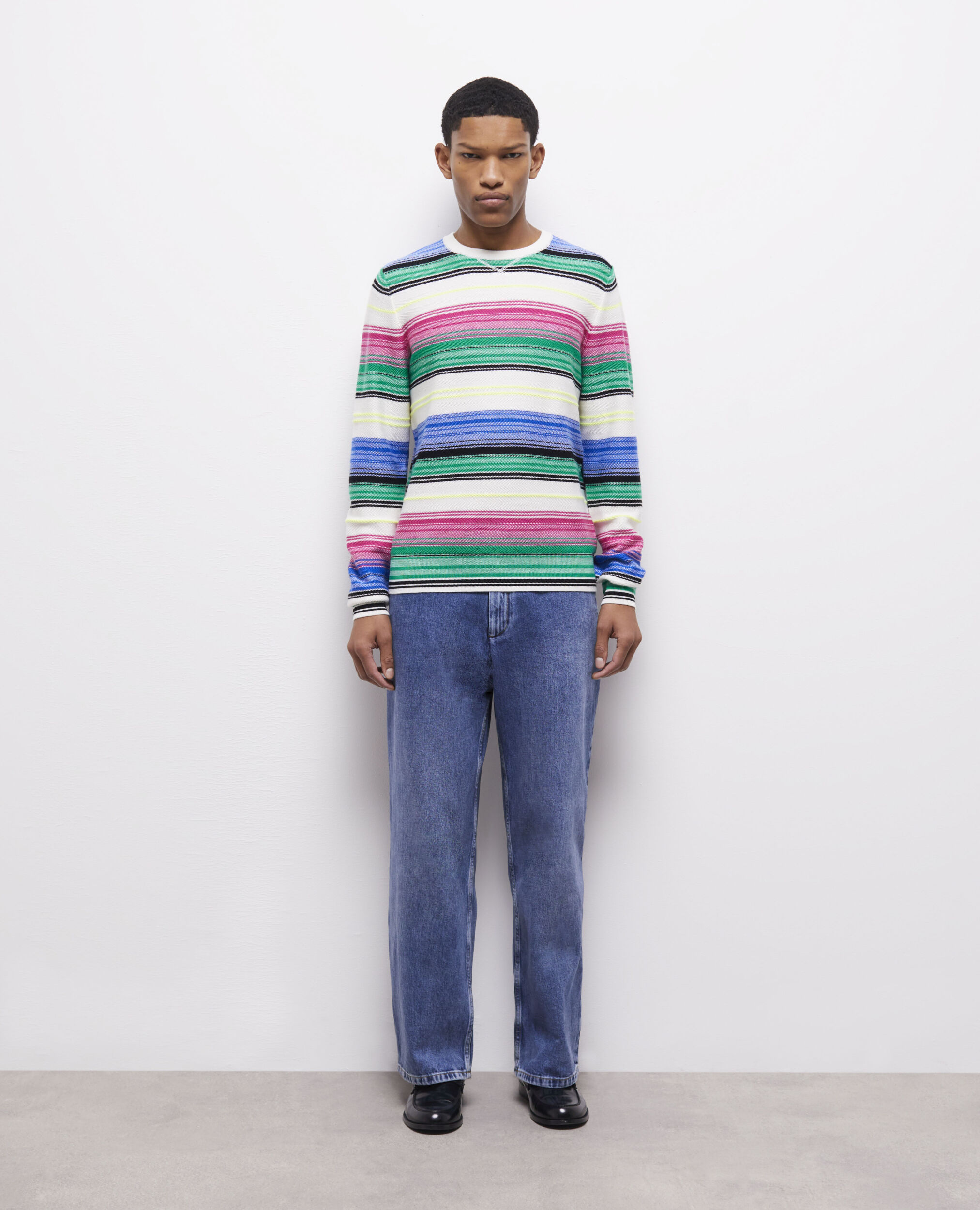 Pull imprimé en laine