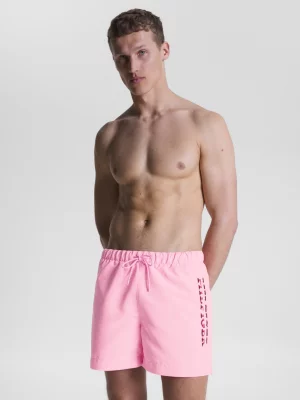 Calções de banho de comprimento médio com o logótipo da Hilfiger