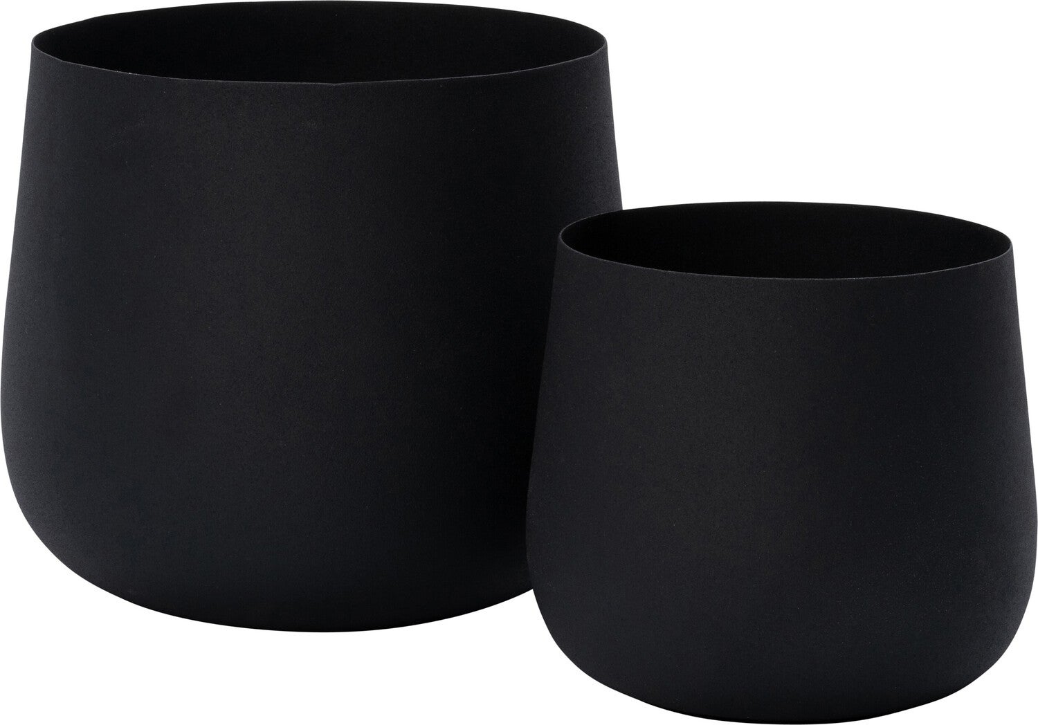 Intratuin bloempot Nilo zwart D 21 H 19 cm