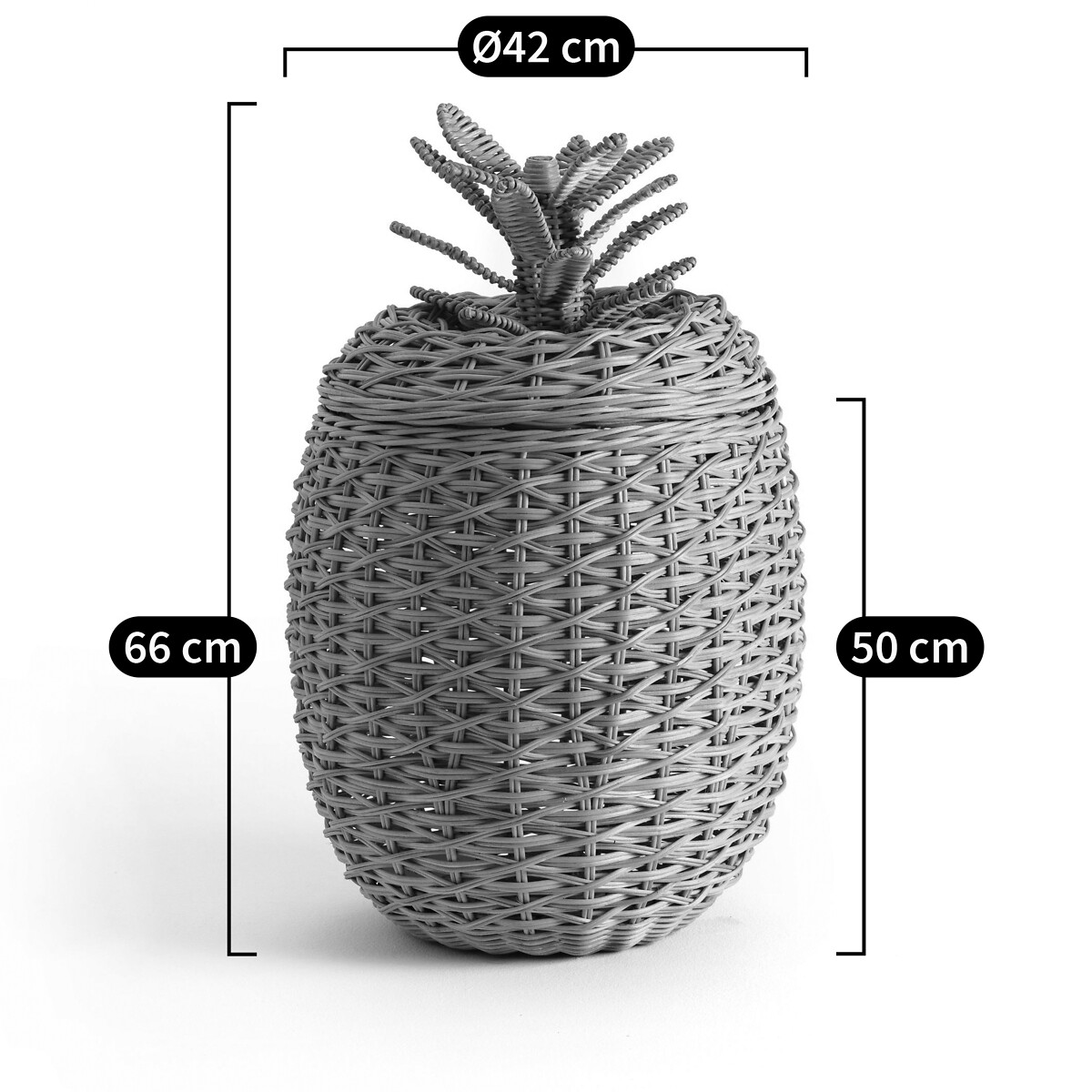 AM.PM<br>Cesta de vime H50 cm, Quito
