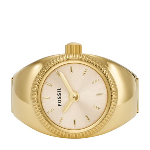 Fossil Ur Ring, Guld, 22 mm