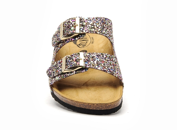 Plakton mules et sabots plats femme beta 180010 multicolore