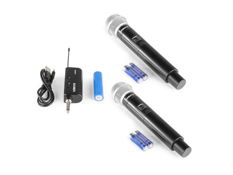 Vonyx Drahtlossystem WM552 Kabelloses Mikrofon Plug-and-Play-Set