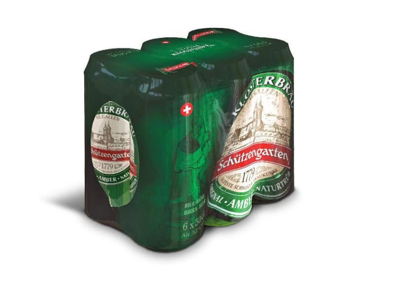 Schützengarten Bier St. Galler Klosterbräu 6er Pack Dosen 0 Amberbier