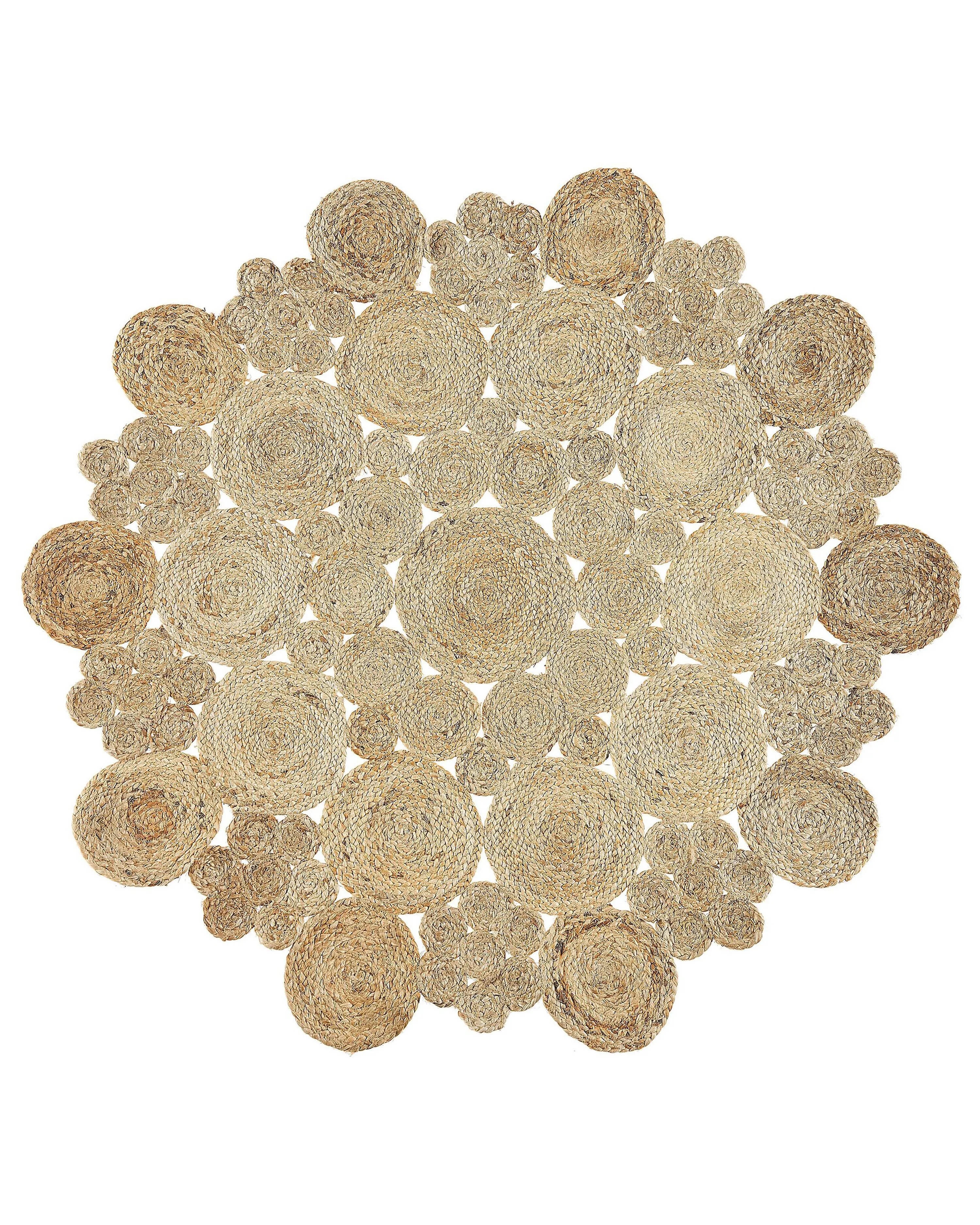 Vloerkleed GERDEK Beige ø 135 cm Jute