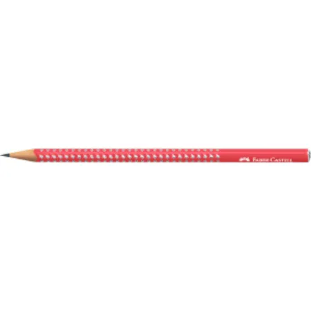 Faber-Castell Bleistift Sparkle dreikant candy cane red