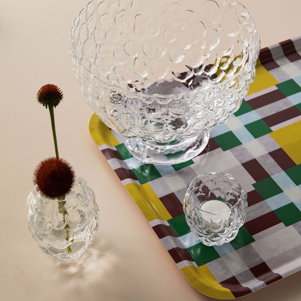 Moss lyslykt 7,3 cm, klar