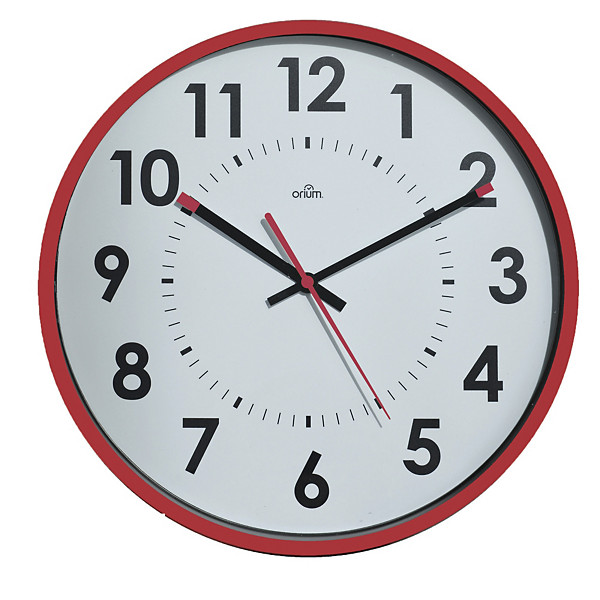 Horloge silencieuse Abylis Ø 30 cm coloris lie vin
