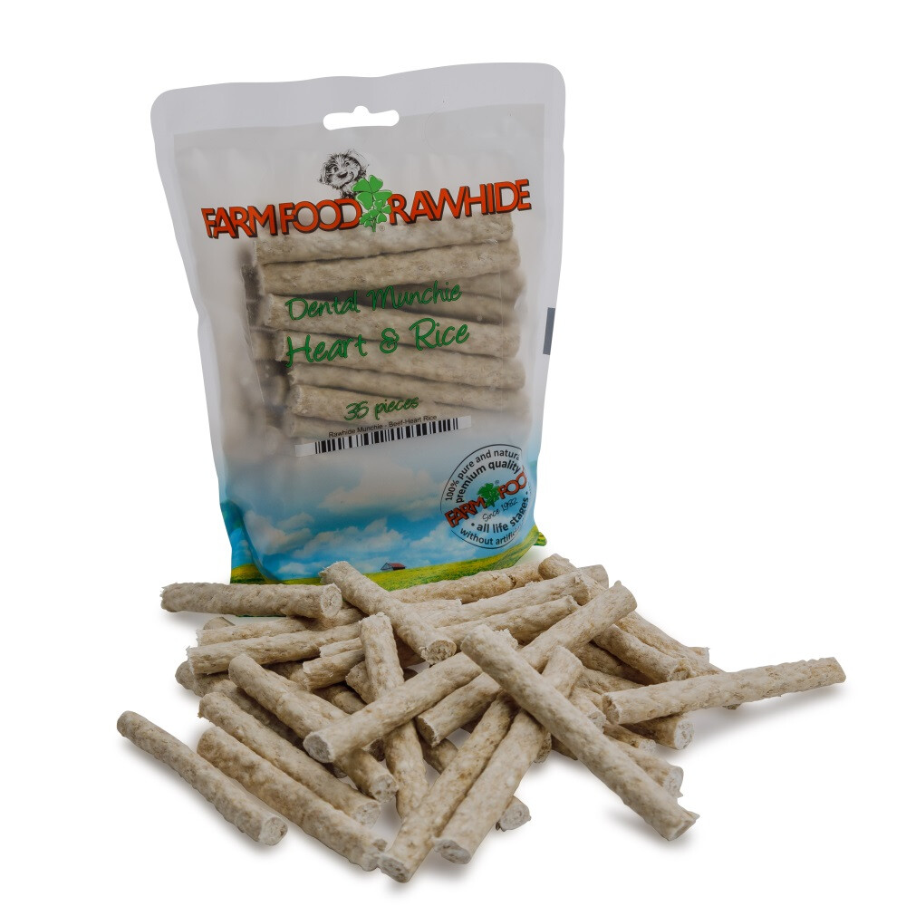Farm Food Rawhide Dental Munchie Hart35 stuks