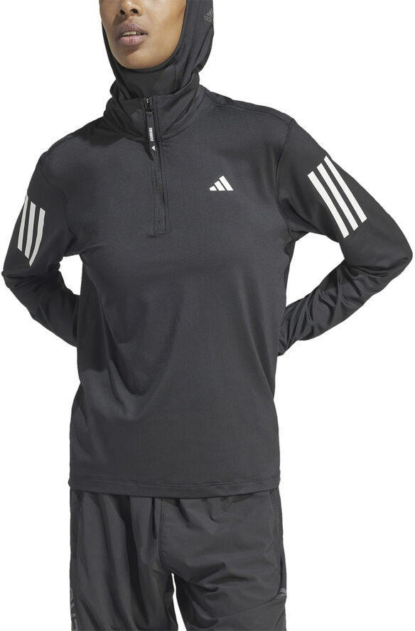 adidas OTR B 1/2 Zip Mellemlag Sort