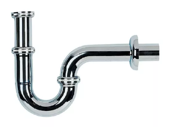 Siphon lavabo rétro ABBOTT en laiton chromé