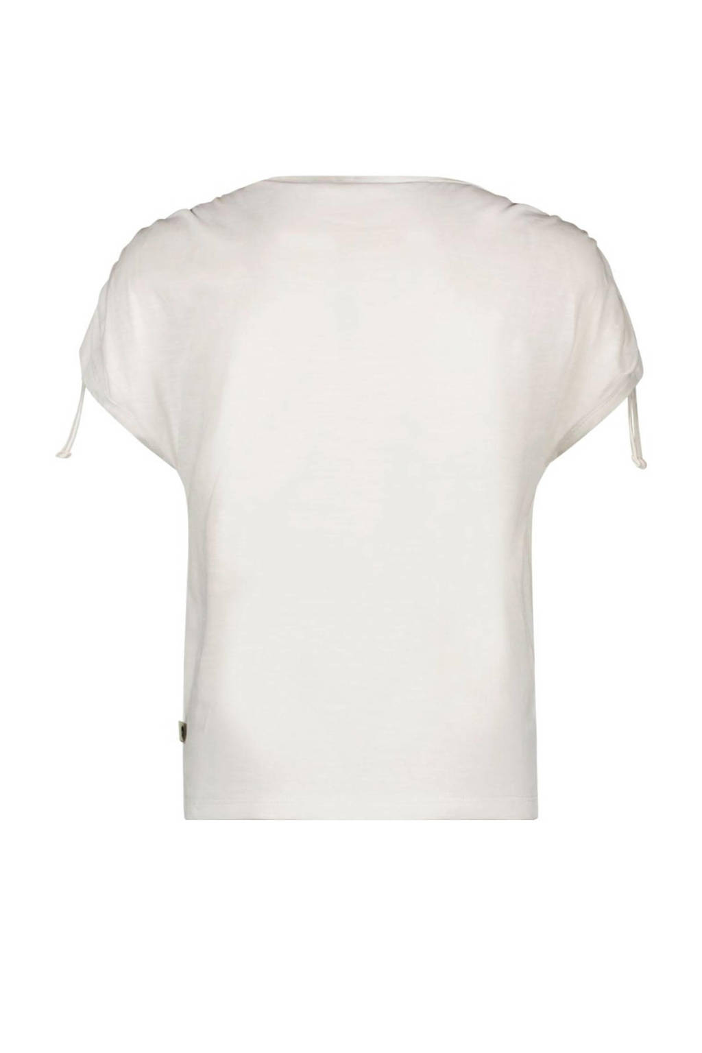 Like Flo T-shirt met printopdruk wit