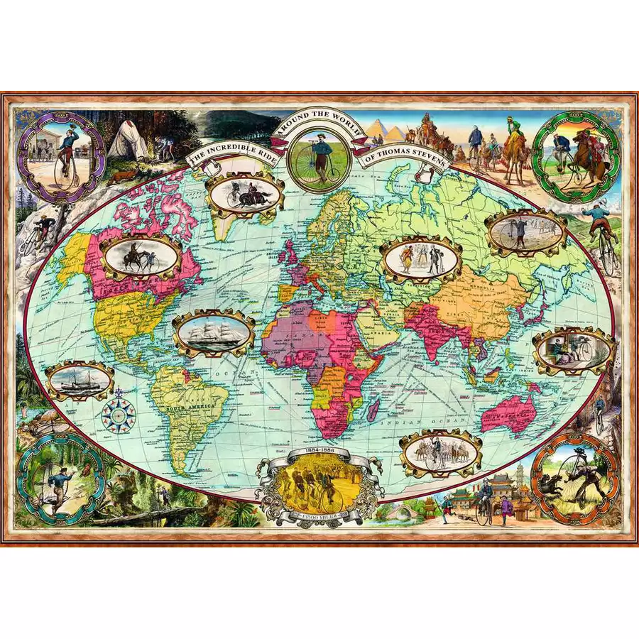Ravensburger Mit Fahrrad um die Welt bunt