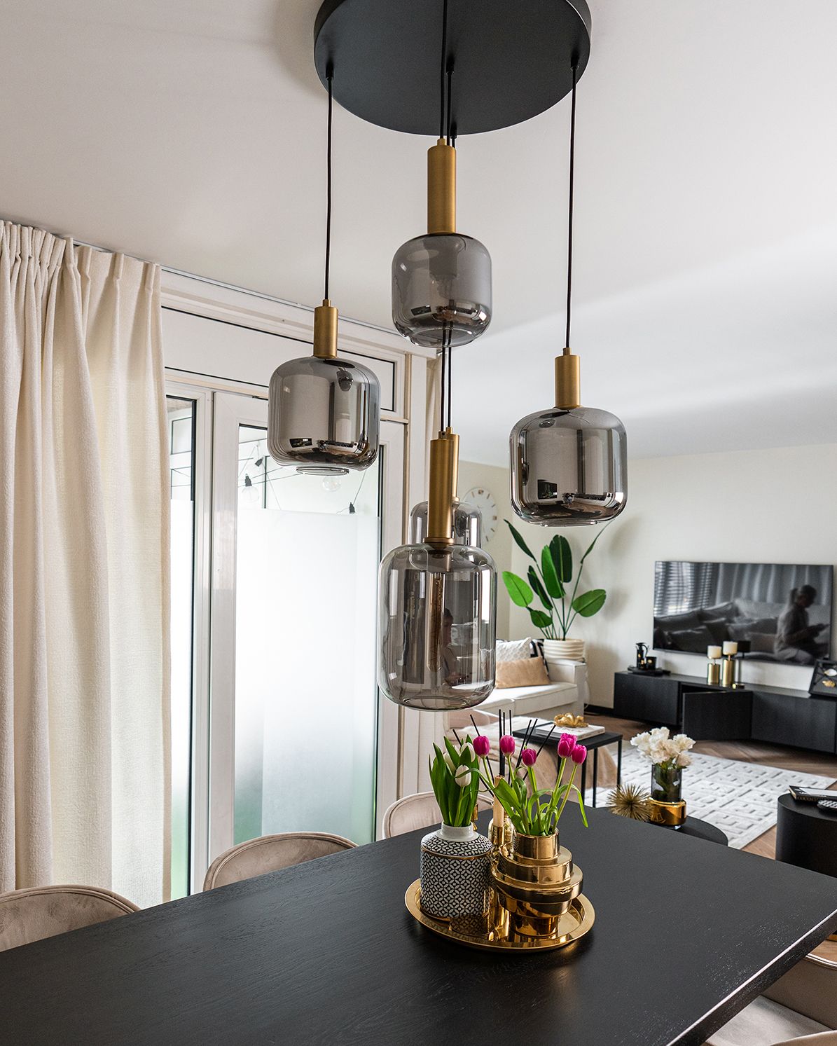 Hanglamp 5-lichts Joanet B66 x D66 cm