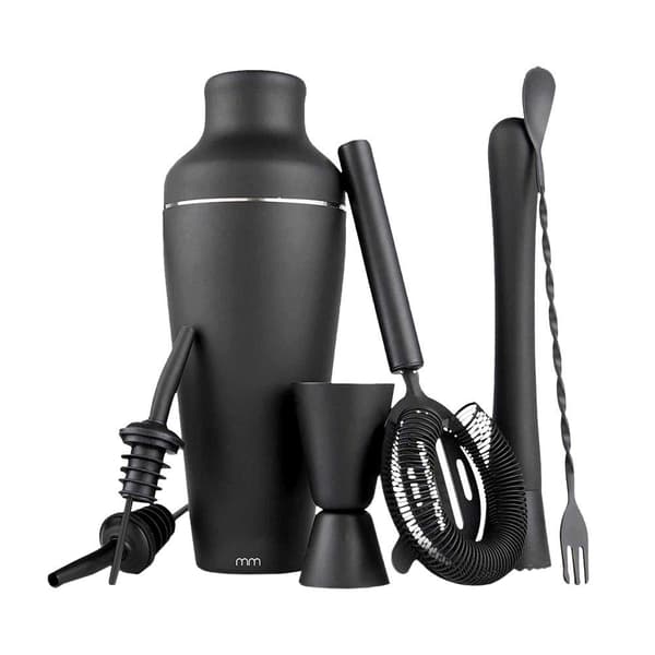 Cocktail Shaker Sett - Matt Svart