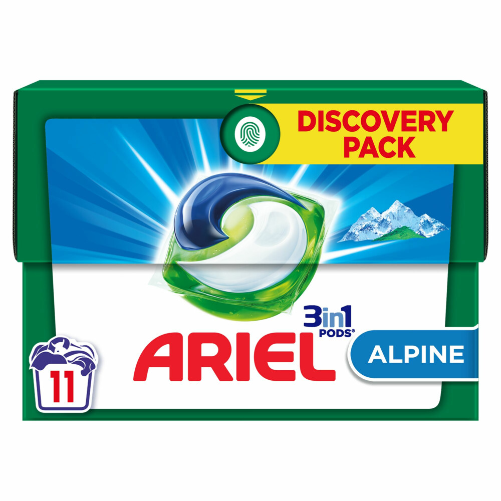 Ariel 3in1 Wasmiddel Pods Alpine11 stuks