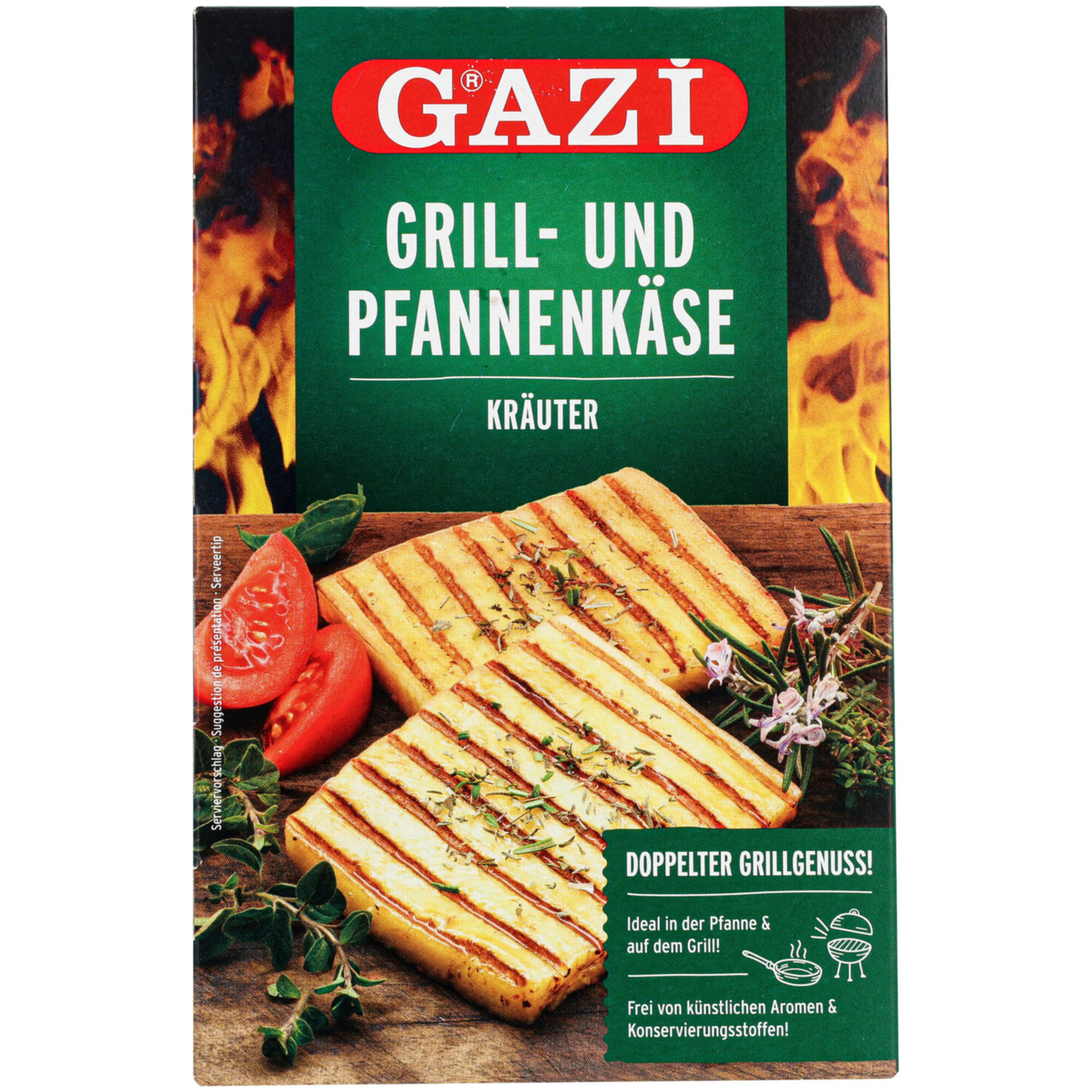 Gazi Grill- und Pfannenkkäse Kräuter 2x100g