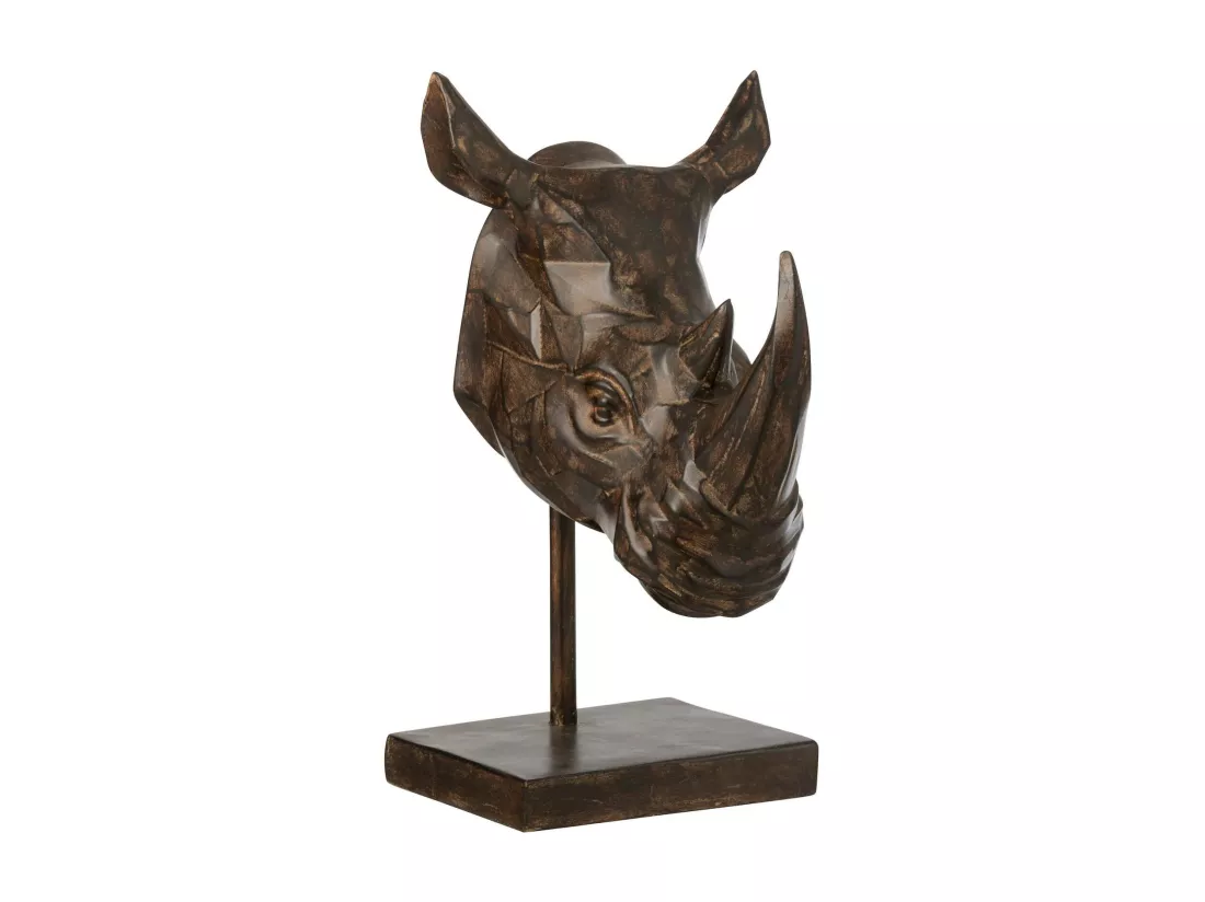 Sculpture Rhinocéros Chicopee en Résine