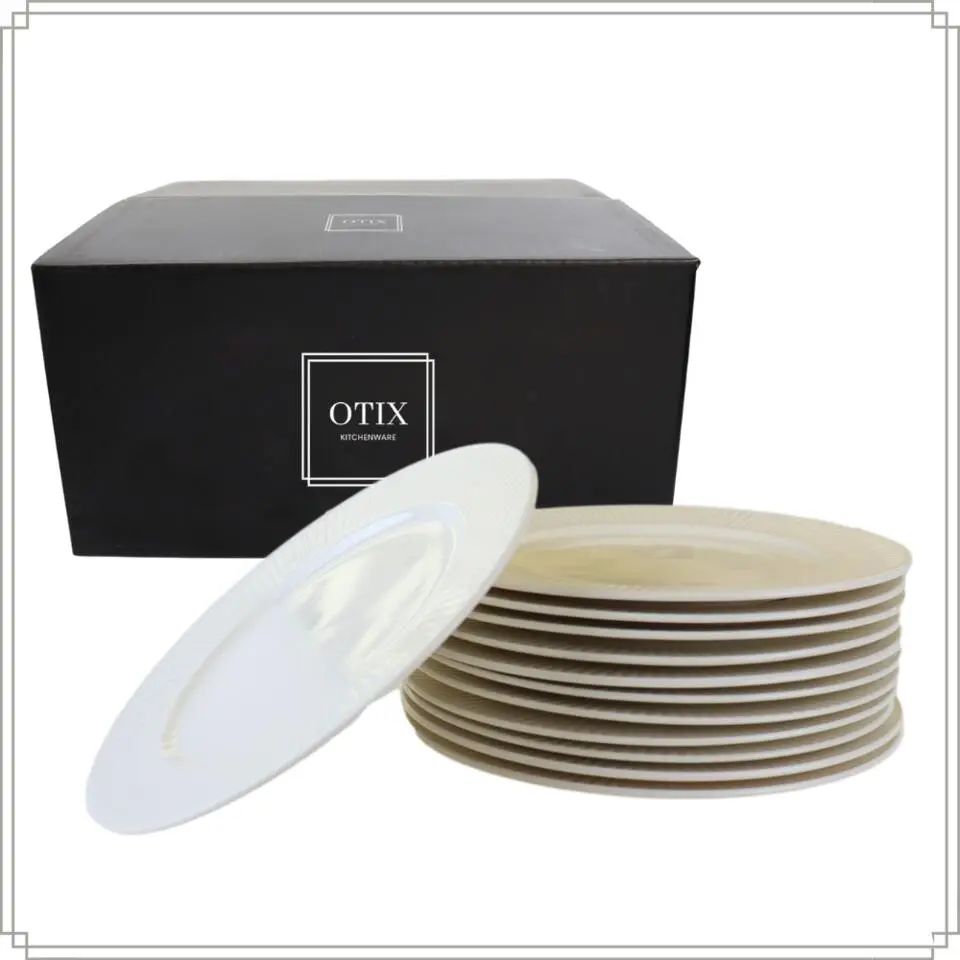 OTIX Ontbijtborden Bordenset 12 Persoons 20cm Dessertbord Ontbijtbo...