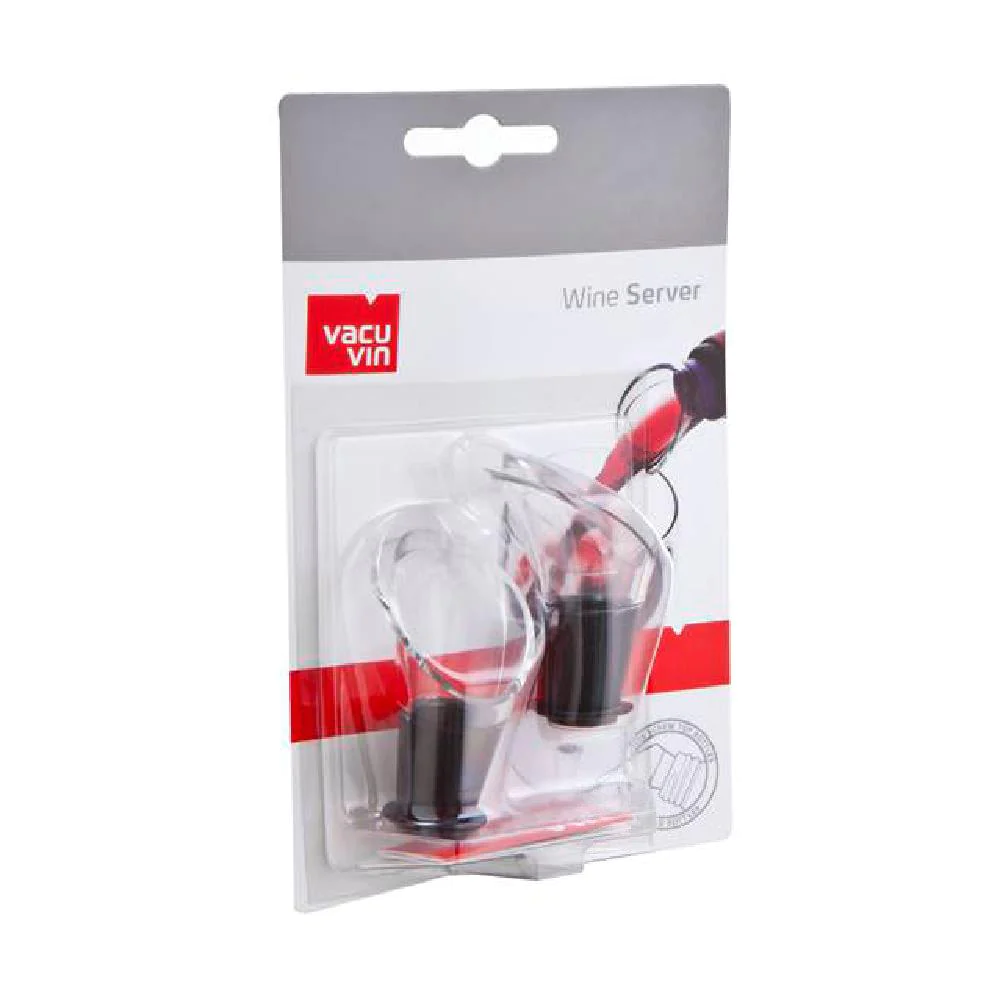 Lot de 2 anti-gouttes noirs Vacu vin