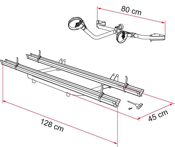Carry Bike Garage Standard für 2 Räder, max. 3 Räder, Traglast max. 50kg