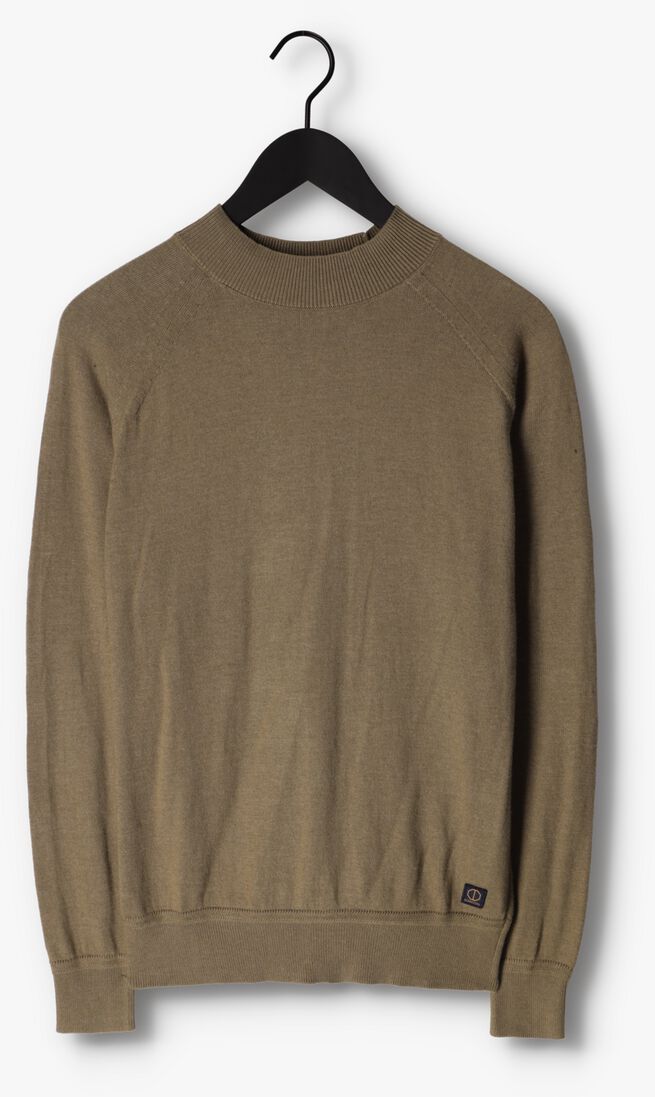 DSTREZZED groene dstrezzed trui mock neck soft cotton melange