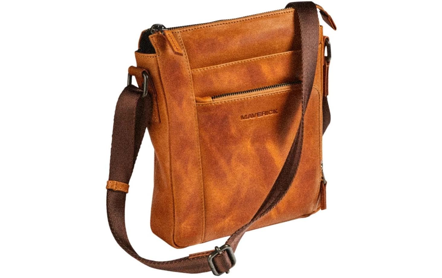 Umhängetasche Original Small 21 x 25 x 5.5 cm, Cognac<br>Schultertasche für Männer