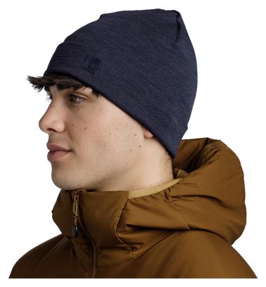 Bonnet Unisexe Buff Merino Heavyweight Bleu Indigo