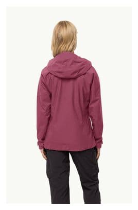 Veste Imperméable Jack Wolfskin Kammweg 2L Rouge Femme