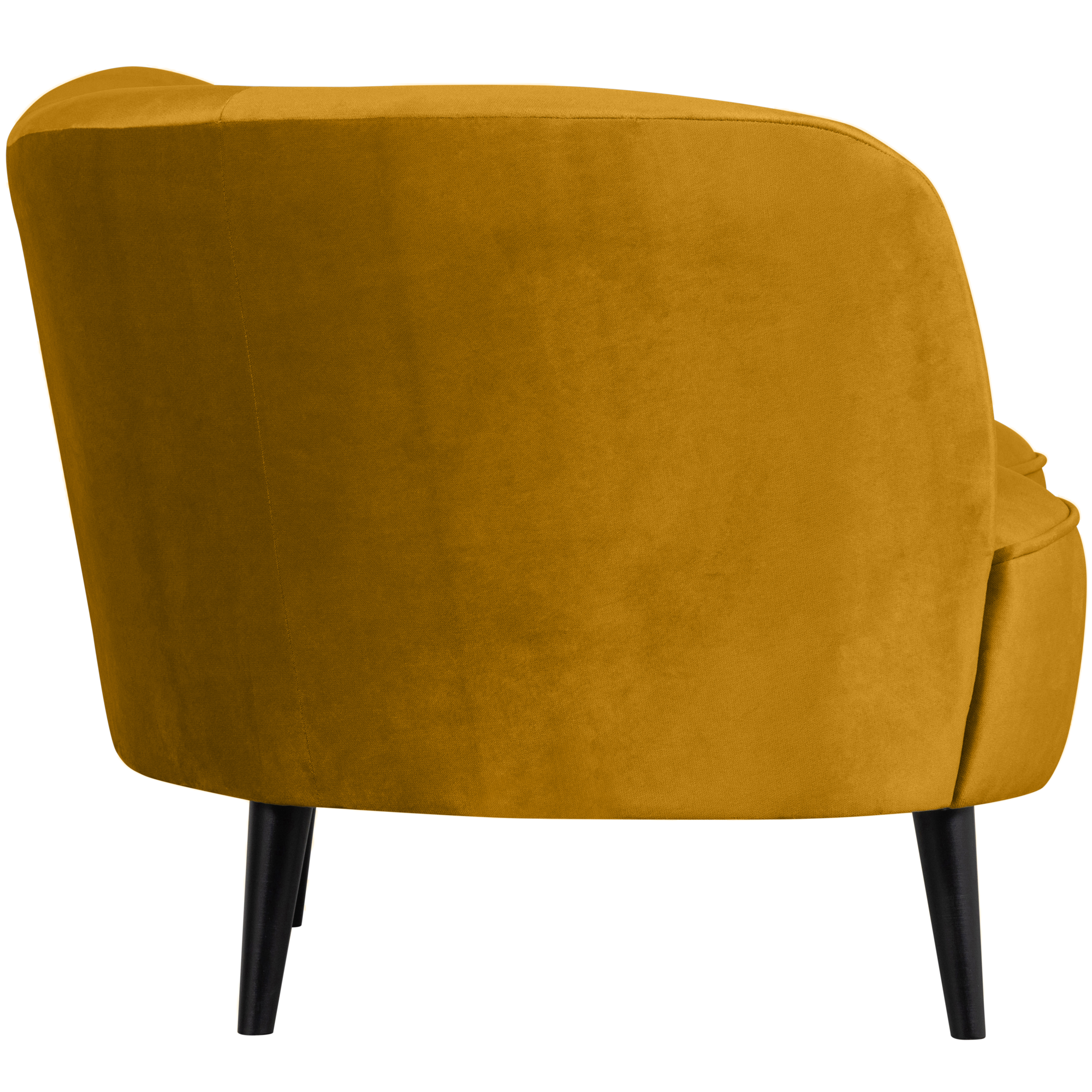 Lounge fauteuil Sara Sara Lounge Fauteuil Links - Fluweel - Oker