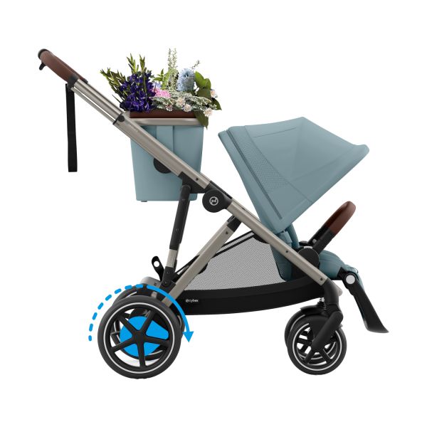Cybex E-Gazelle S Kinderwagen - Taupe - Almond Beige / Beige