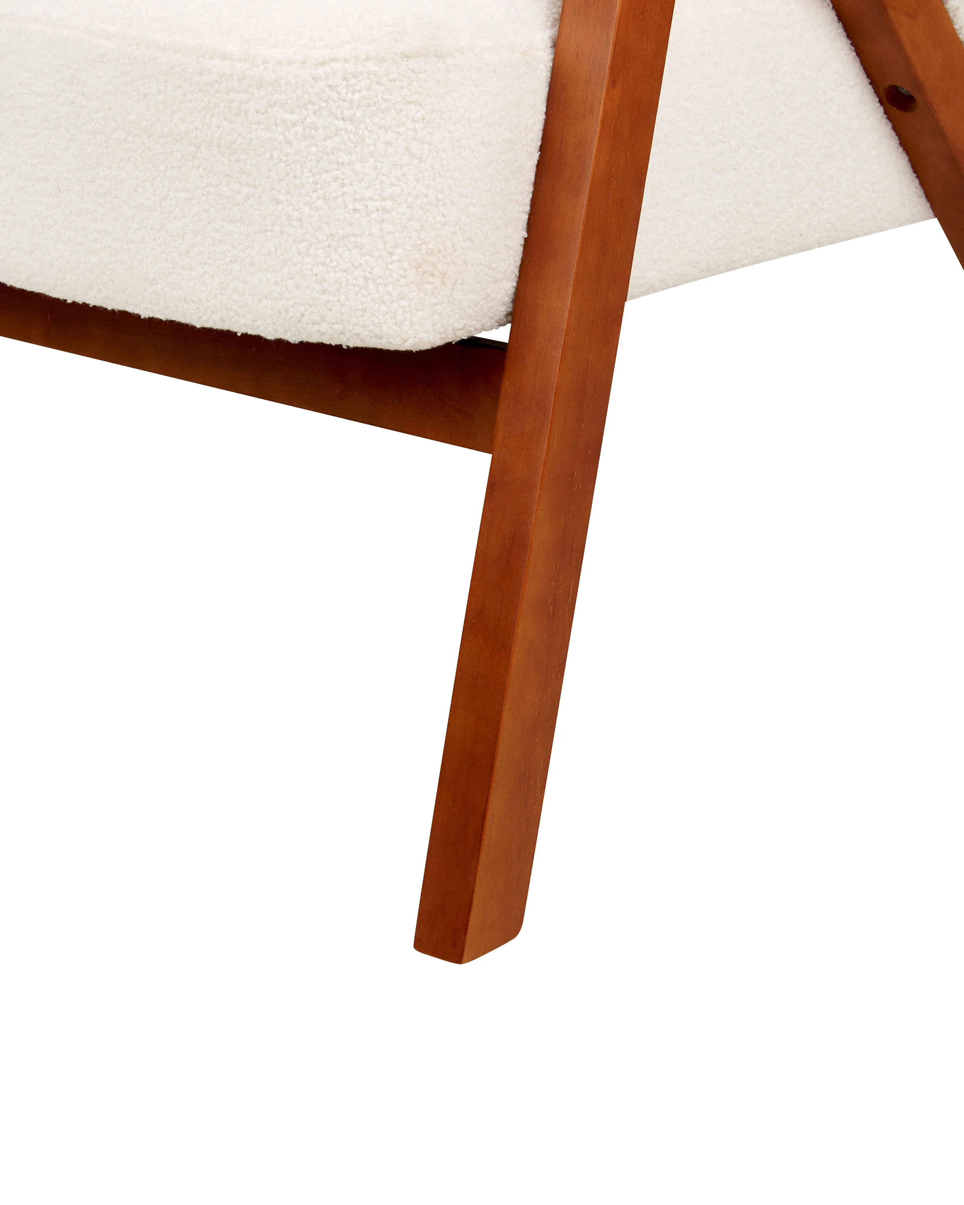Fauteuil SKEI Bouclé Wit