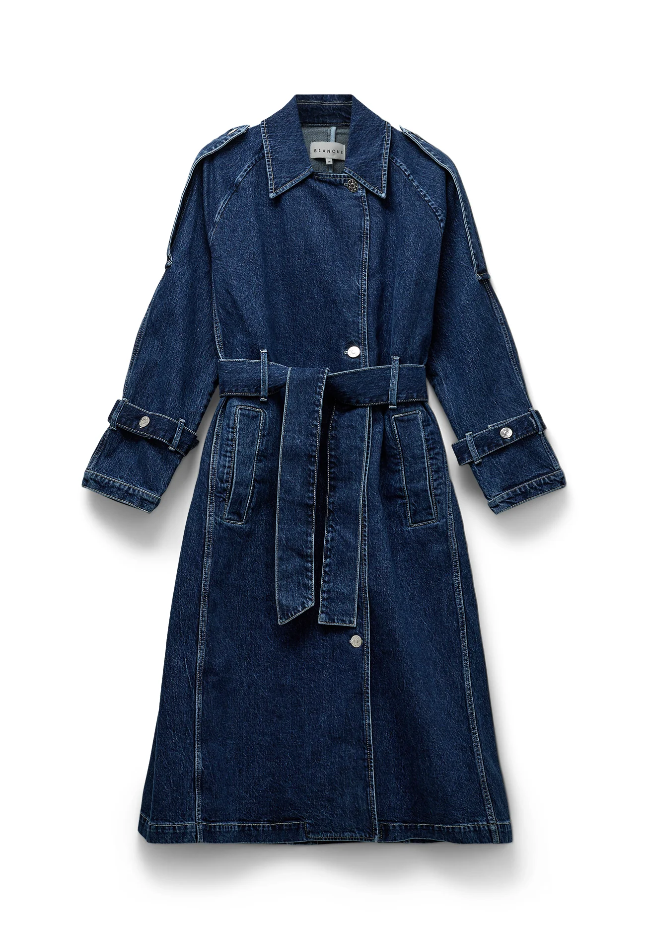 BLANCHE  Wayne trenchcoat - Denim
