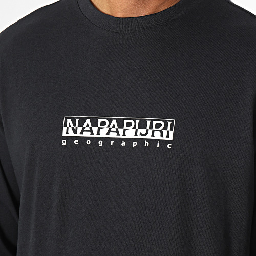 Tee Shirt Manches Longues Box A4GK7 Noir