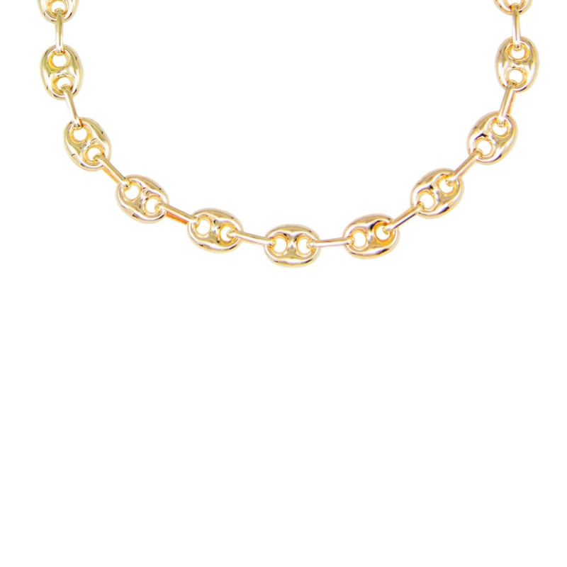 Collier Homme ou Femme Grain de Café - Or Jaune