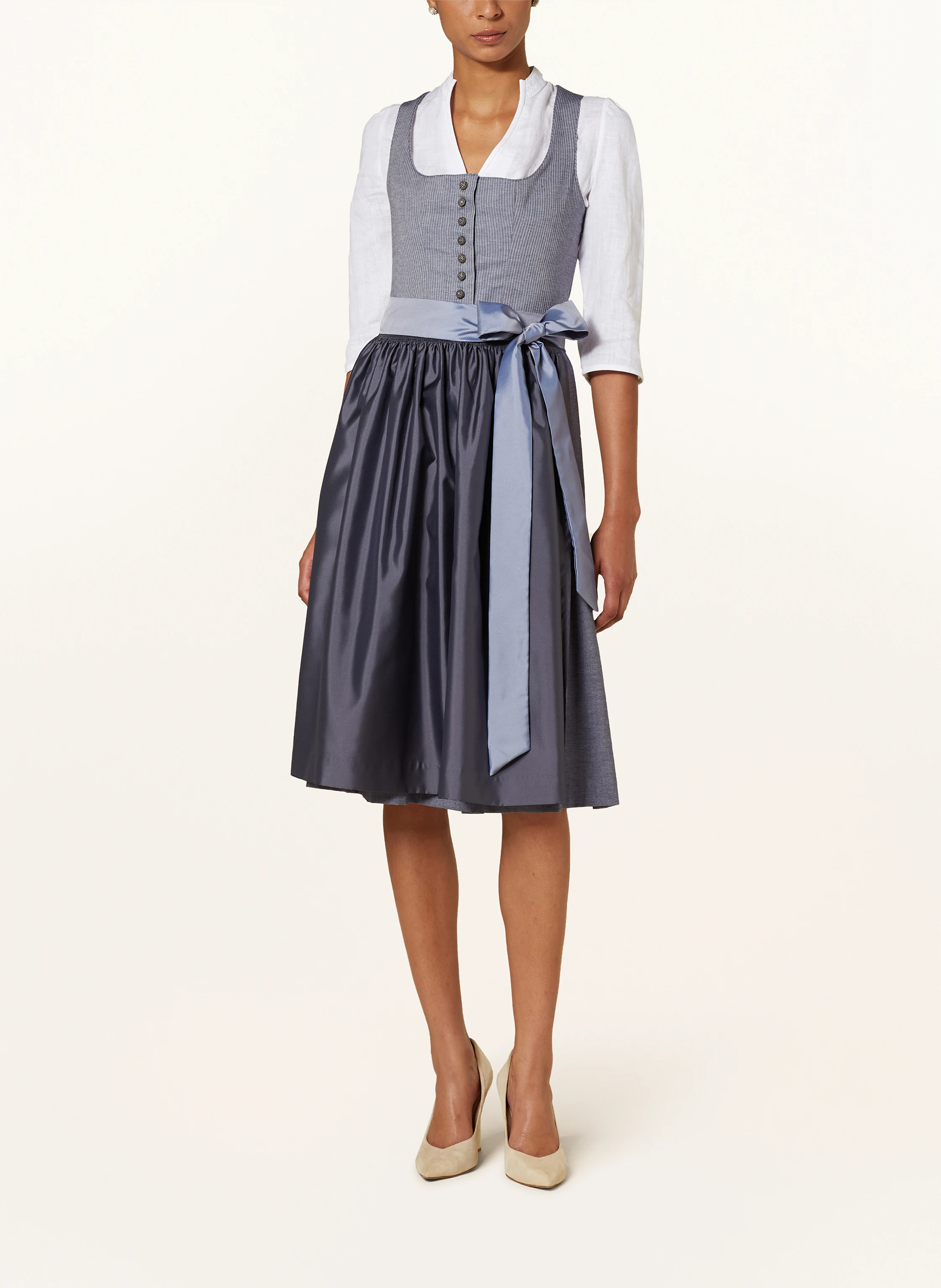 Hammerschmid Dirndlbluse ASTRID aus Leinen mit 3/4-Arm