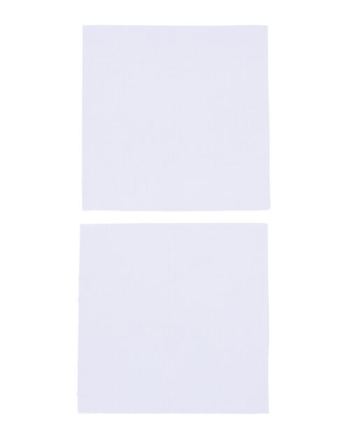 2 pièces de tissu à broder 25x25 coton