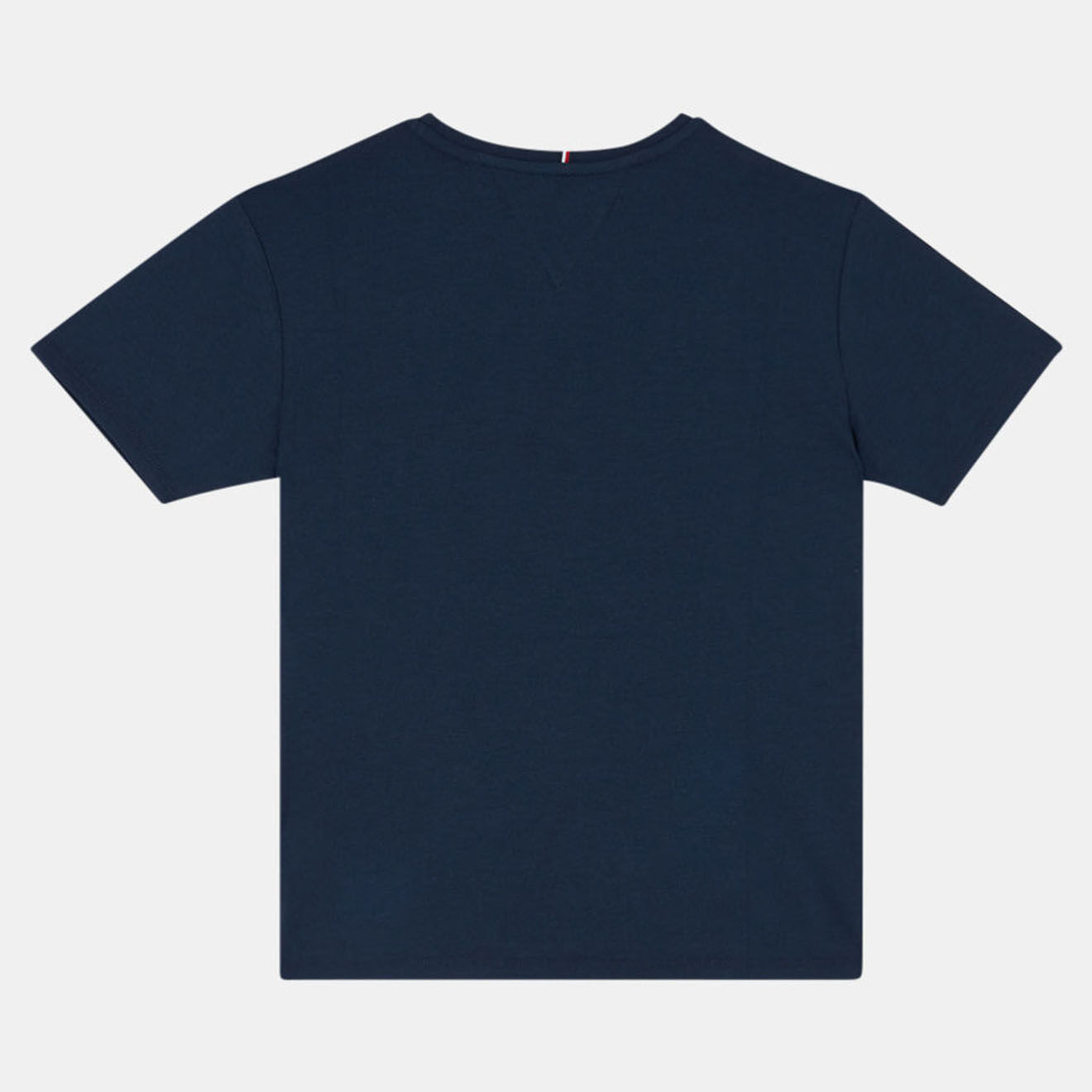 Tommy Hilfiger T-Shirt en Coton mélangé à bande tricolore bleu marine