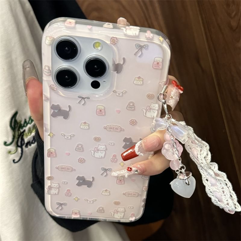 Fonekase - Dieren telefoonhoesje / telefooncharme / set - iPhone 15 Pro Max / 15 Pro / 15 Plus / 15 / 14 Pro Max / 14 Pro / 14 Plus / 14 / 13 Pro Max / 13 Pro / 13 / 13 mini / 12 Pro Max / 12 Pro / 12 / 12 mini / 11 Pro Max / 11 Pro / 11