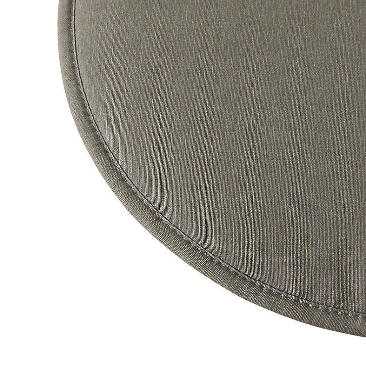 Galette de chaise ronde Cocos gris