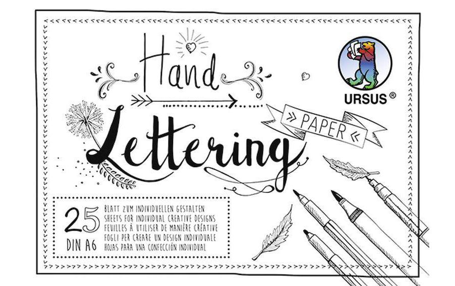 Zeichenblock Handlettering A6, 200 g/m², 25 Blatt, WeissHandlettering Papier