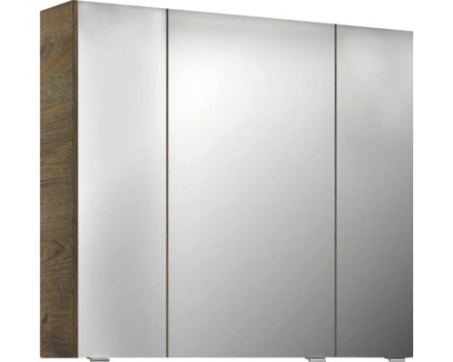 Jungborn spiegelkast VENTITRE 80 x 17 x 70,3 cm eiken ribbeck 3-deurs J850.698050