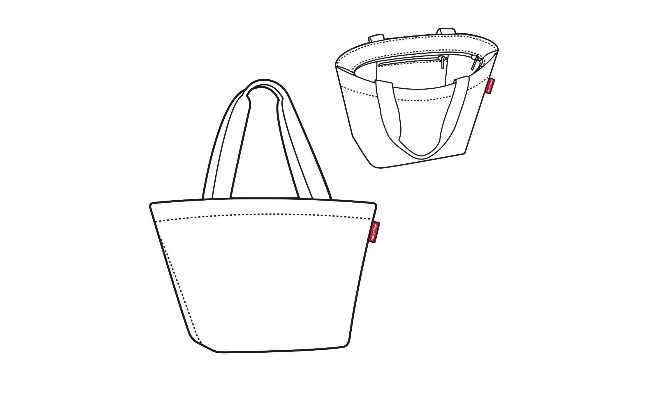Tasche Shopper M BlackEinkaufstasche mit Tragegriffen