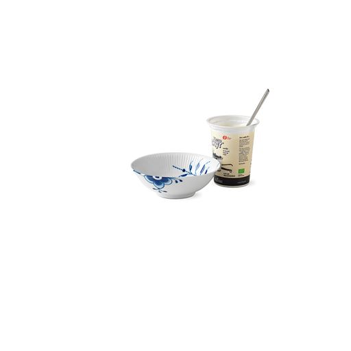 Royal Copenhagen Blå Mega Riflet Portionsskål, Ø16 cm
