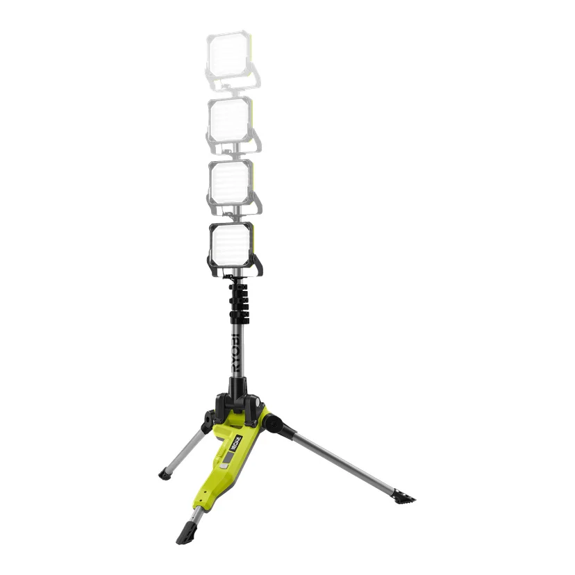 Batteridrevet arbeidslampe med stativ LED 18 V 2700 lm