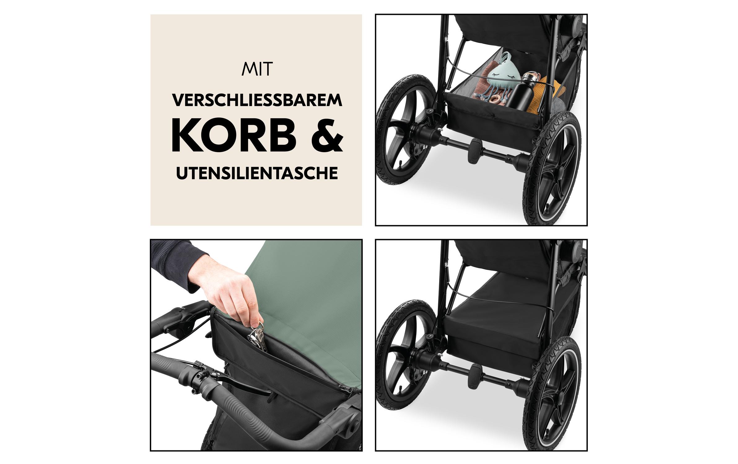 Buggy Runner 3 Jungle Green<br>Robuster Kinderwagen für fast jedes Gelände