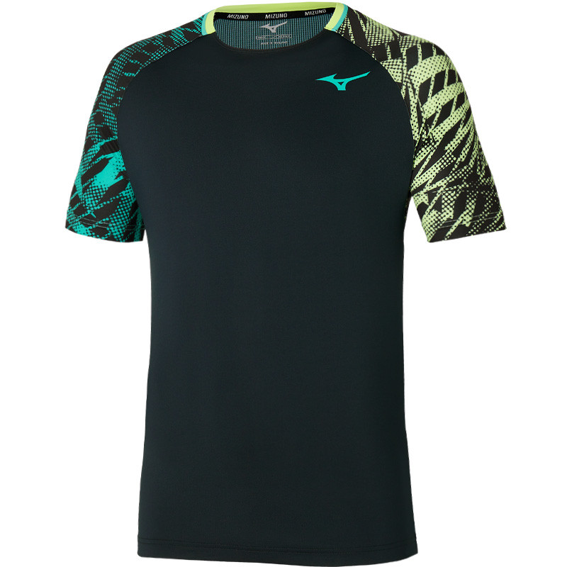 Tee-shirt de tennis homme Mizuno Mugen Shadow noir