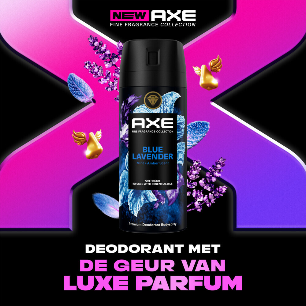 6x Axe Deodorant Bodyspray Blue Lavender 150 ml